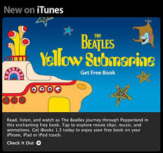 Dog exploring fish blue yellow submarine cartoons movies videos characters play avatars flash studios digitals film pixar graphics. The Beatles Yellow Submarine Hits Ibooks As Free Animated E Book Macrumors