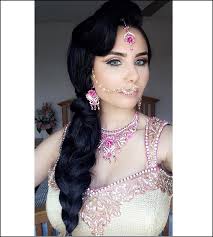 Longer hair at one side and the shorter ones at the other. Indian Bridal Hairstyles The Perfect 16 Wedding Hairdo Pics