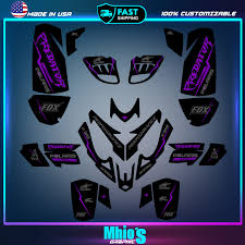 Polaris Predator 500 Graphics Decals Stickers Full Kit Atv Wrap Quad  Predator500| Polaris Vinyl Decals