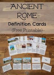 Ancient Rome Definition Cards Ancient Rome Rome Ancient World History
