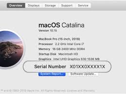 Knowing your serial number does not in itself allow you to track your device if it is lost or stolen. Apple Plans To Switch To Randomized Serial Numbers For Future Products Starting In 2021 Updated Macrumors