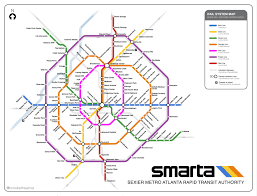 Dream map of MARTA rail by artist Brooke Robinson