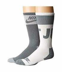 Nike Unisex 2 Pair Pack Sportswear Crew Socks Gray White Large 8 12 Sx5770 938 Nike Crew Nike Men Socks Crew Socks