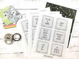 From there, let your personality shine by adding your own messages. Five Sixteenths Blog Make It Monday Printable Positive Affirmation Cards