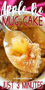 Apple Pie Mug Cake Mug Recipes Quick Easy Desserts Yummy Desserts Easy