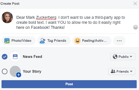 How do i make facebook posts attractive? How To Make Bold Text In Facebook Status Technipages