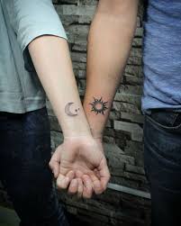 The women have the moon tatted on their wrist while the men have the sun. Sun And Moon Tattoo Small Novocom Top