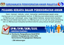 Selasa, 18 mei 2021 tambah komentar edit. Peluang Kerjaya Dibawah Kerajaan Untuk Lepasan Spm