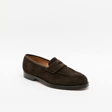 Crockett Jones Henley Brown Suede Loafer