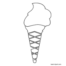 Black And White Cartoon Ice Cream Clipart Black And White Ice Cream Cone Clip Art Clip Art Free Clip Art Art Images
