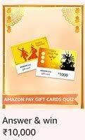 Amazon gift card generator is simple online utility tool by using you can create n number of amazon gift voucher codes for amount $5, $25 and $100. Amazon Pay Gift Cards Quiz Answer And Win Rs 10000 Desidime