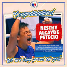 After getting three wins, petecio is already assured of at least a bronze medal after advancing to the women's boxing. Nesthy Petecio Wins The Gold Second Filipino World Champion In Boxing Untv News Untv News