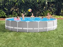Piscine Tubulaire Ronde Intex Prism Frame O 6 1 X 1 32 M Jardideco Fr