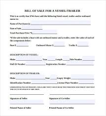 Trailer Bill of Sale – 8+ Free Word, Excel, PDF Format Download ...