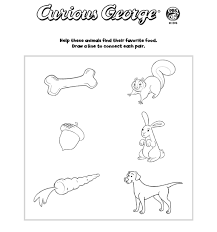 Help children learn their basic preschool colors by matching the word for each color with an object of that color. Animal Food Matching Kids Coloring Pages Pbs Kids For Parents