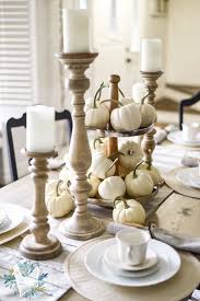 A Thanksgiving Tablescape The Weathered Fox Fall Dining Table Decor Thanksgiving Table Decorations Pumpkin Table Decorations
