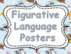 This Set Of Figurative Language Posters Includes Simile Metaphor Hyperbole Idiom Figurative Language Posters Figurative Language Figurative Language Printable