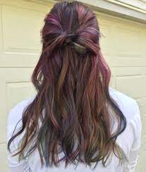 15 Subtle Hair Color Ideas 15 Ways To Add A Pretty Touch Of Color To Your Hair Subtle Hair Color Oil Slick Hair Hair Styles