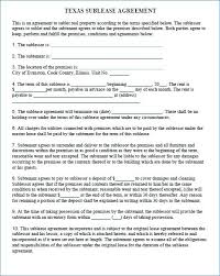 Printable Commercial Lease Agreement Template Apartment Sublease ...