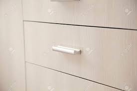 kitchen cabinet door knobs stock photo