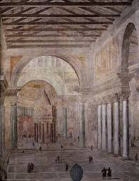 The basilica of constantine is located under what is now st. Old St Peter S Basilica Rome C 324 Possibly 319 To 335 Architecture Sketch Art And Architecture Historical Architecture
