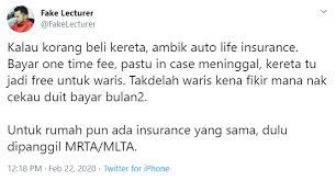 Dijamin dapat harga dan yang terbaik. Elak Jadi Beban Waris Jika Meninggal Lelaki Saran Beli Insurans Khas Untuk Rumah Kereta