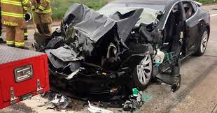 Tesla Driver Utah Crash Took Hands Off Wheel Car Sped Autopilot Mode Cars Fire Trucks Tesla Tesla Model S