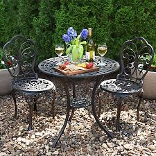 Fleur De Lis Cast Iron Bistro Set Of 3 Kirklands Bistro Table Outdoor Outdoor Patio Furniture Sets Outdoor Patio Decor