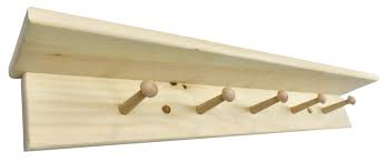 Wooden peg rack, handmade wood peg rack, coat rack, choose your size, unfinished able to paint, storage and organization manchesterwoodcraft 5 out of 5 stars (1,653) $ 12.00 free shipping. Amazon Com 30 Peg Rack With Shelf Unfinished Handmade