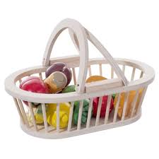 Jeu D Imitation Panier De Fruits Et Legumes En Bois Be Toys Pas Cher A Prix Auchan