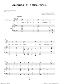 Patriotic Sheet Music And Songs For Alto Saxophone And Piano Usa Tunes And Songs Sheet Music Clarinet Music Saxophone Music