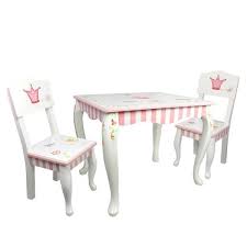 Princess Frog Kids 3 Piece Rectangular Table And Chair Set Kids Table Set Kids Wooden Table Table And Chairs