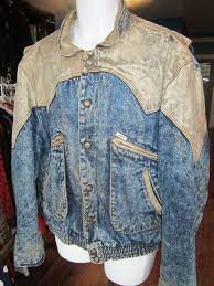 1980 S Guess Leather And Denim Jacket Marty Mcfly Back To The Future On Etsy 85 00 Denim Jacket Jackets Denim
