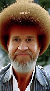 at last! my transformation is complete!! #artist #Bobross #happypainting  #fyp #viral #ai #transform