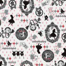 Black Alice In Wonderland Fabric Qh Textiles Kokka Alice In Wonderland Black Fabric Depot Alice In Wonderland Pictures Alice In Wonderland Disney Fabric