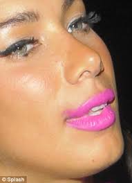 NYUMBANI KWETU: LEONA LEWIS SPOTTED WEARING PINK LIPSTICK