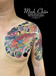Nam giới có thể có hình xăm trên bắp tay, lưng, trước ngực, . Hinh XÄƒm Báº¯p Tay Sang Ngá»±c Cho Nam Minh Chau Tattoo Studio