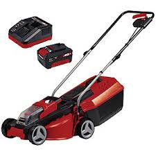 And there are levers installed near each of the four wheels. Einhell Ge Cm 18 30 Li Cordless Lawnmower Kit Wickes Co Uk