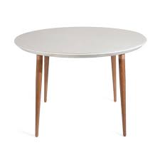 We offer dining tables, kitchen tables and extendable dining tables in a wide range of styles to suit any home, discover yours today. Manhattan Comfort Utopia 45 28 Round Dining Table In Off White The Home Depot Canada