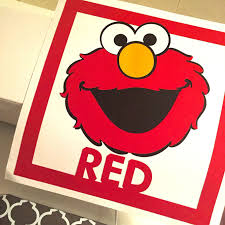 Teaching Colors Red Elmo From Sesame Street Is Red For The Preschoolers Cricut Teacher Teach Teaching Colors Sesame Street Classroom Decor