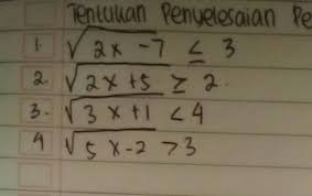 Umumnya contoh soal lagu itu kita harus mencari sendiri jawabannya, tetapi kesempatan ini, disajikan kumpulan soal lagu beserta jawabannya sebagi media latihan belajara bahasa inggris baik kelas 10, 11, atau 12. Contoh Soal Pertidaksamaan Rasional Dan Irasional Satu Variabel Beserta Jawabannya