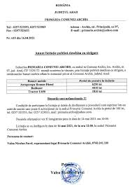 Deschiderea mai multor secții de votare în diaspora: Comunicari Comuna ArchiÈ™ JudeÈ›ul Arad