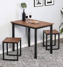 Amazon Com Homury Modern Wood 3 Piece Dining Set Studio Collection Soho Dining Tabl Modern Dining Room Set Dining Room Furniture Modern Small Dining Table Set