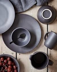 Canvas Home Salamanca Black Dinnerware Collection Canvas Home Dinnerware Plates