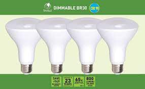 4 Pack Bioluz Led Br30 Led Bulb 90 Cri Dimmable Bulb 65w Equivalent Uses 11w 800 Lumen 3000k Soft White Indoor Outdoor Flood Led Light Bulbs Bulb Flood Lights