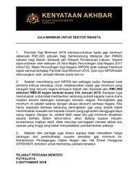 Terdapat 11 kategori bidang pekerjaan yang mendapat permintaan tinggi daripada majikan bagi tahun 2018/2019. M Kula Segaran On Twitter Cabinet Approves To Raise Minimum Wage To Rm1 050 And To Standardise The Wage Nationwide Making It Applicable To All States Effective From 1st January 2019 Government Will