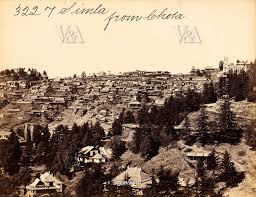 Simla, from Chota , photo Francis Frith ...
