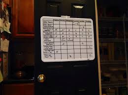 Diy Dry Erase Chore Chart With Thin Craft Tape Ready To