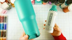 This is why spray paint dries slowly in wet conditions on a metal surface. Diy Glitter Tumblers Step By Step Photos Video Tutorial Jennifer Maker