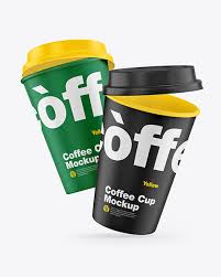 Download Paper Coffee Cup Mockup In Cup Bowl Mockups On Yellow Images Object Mockups Yellowimages Mockups